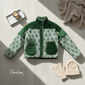 Green Geometric Jacket