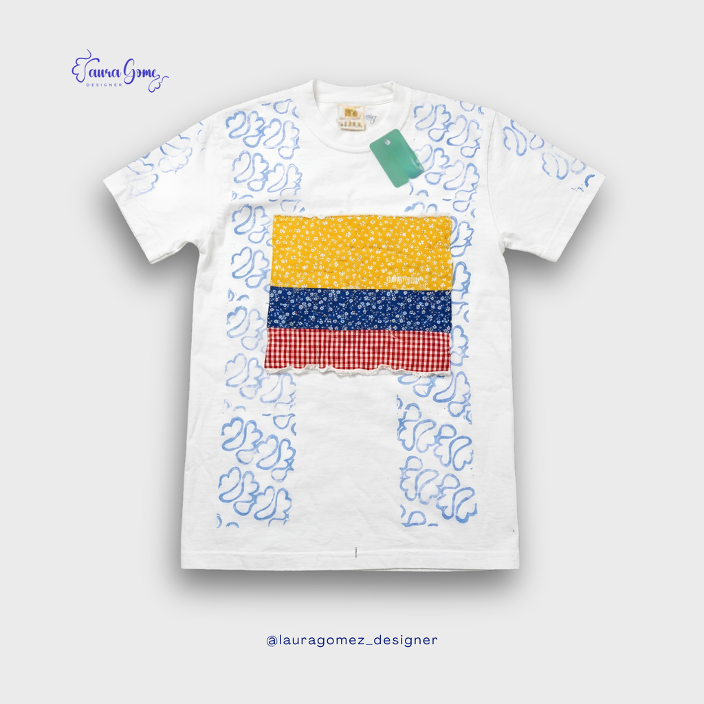 Colombia Patchwork Flag Tee