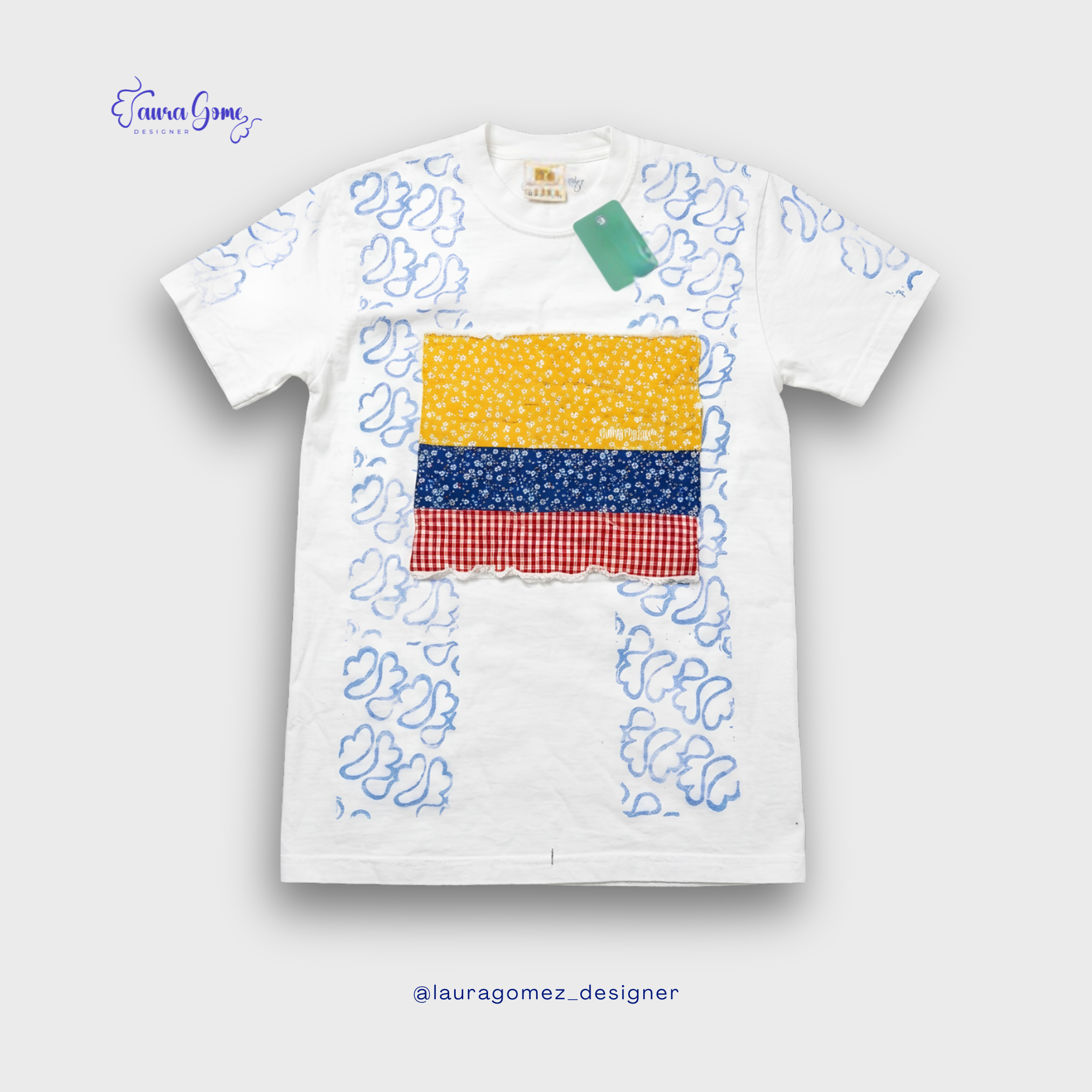Colombia Patchwork Flag Tee