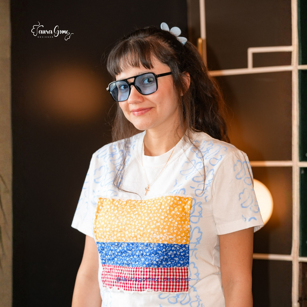 Colombia Patchwork Flag Tee
