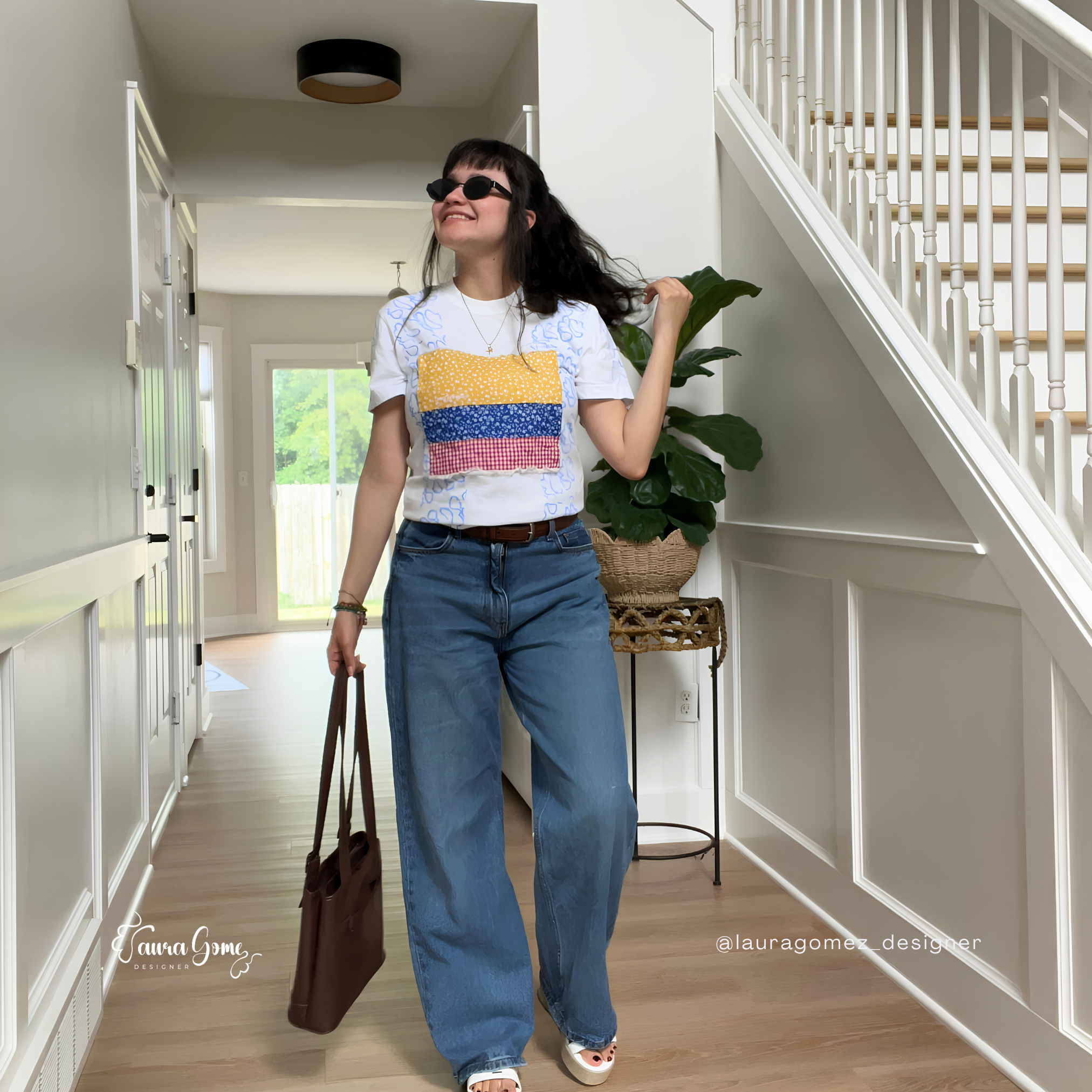 Colombia Patchwork Flag Tee