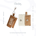 Card Holder - Shearling Keychain Wallet