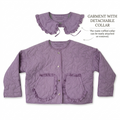 Gingham Lilac Jacket with Neck