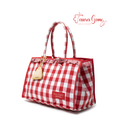 Large Gingham Quilted Weekend Tote