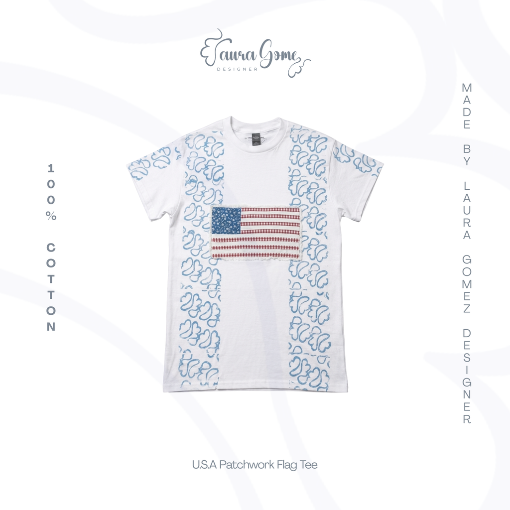 U.S.A Patchwork Flag Tee